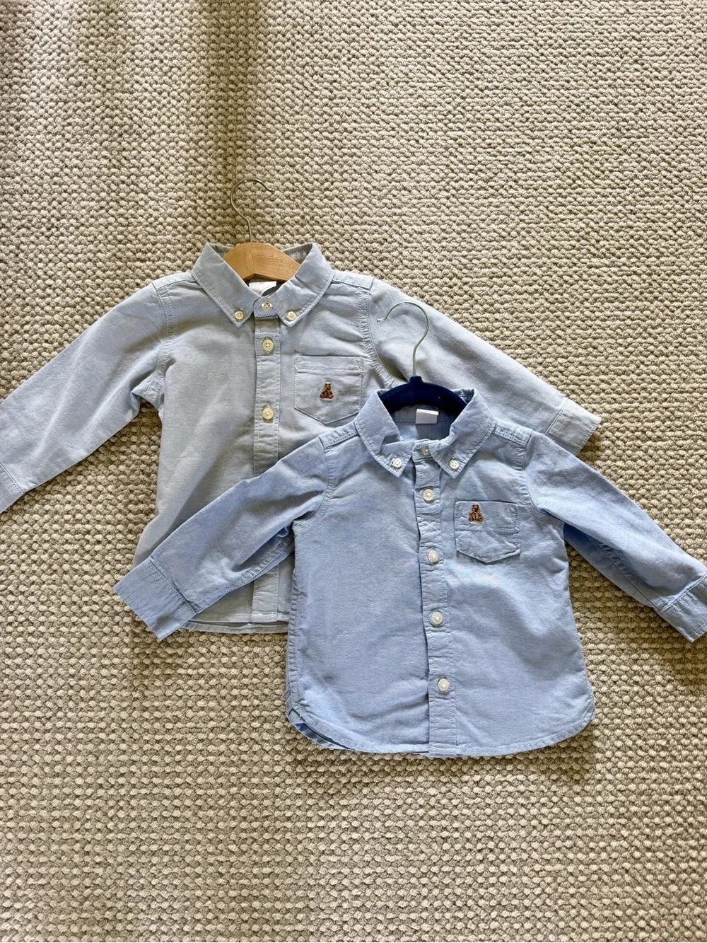 Baby Gap Classic Oxford Shirt Bundle | Light Blue shades| 6–12M & 12–18M
